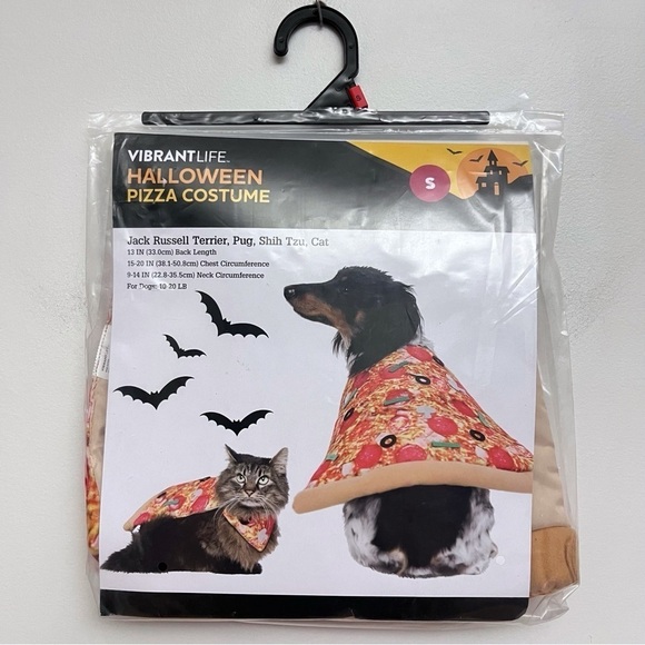 PET small dog or cat Pizza Slice Pet Halloween costume NWT Size Small - Picture 2 of 7